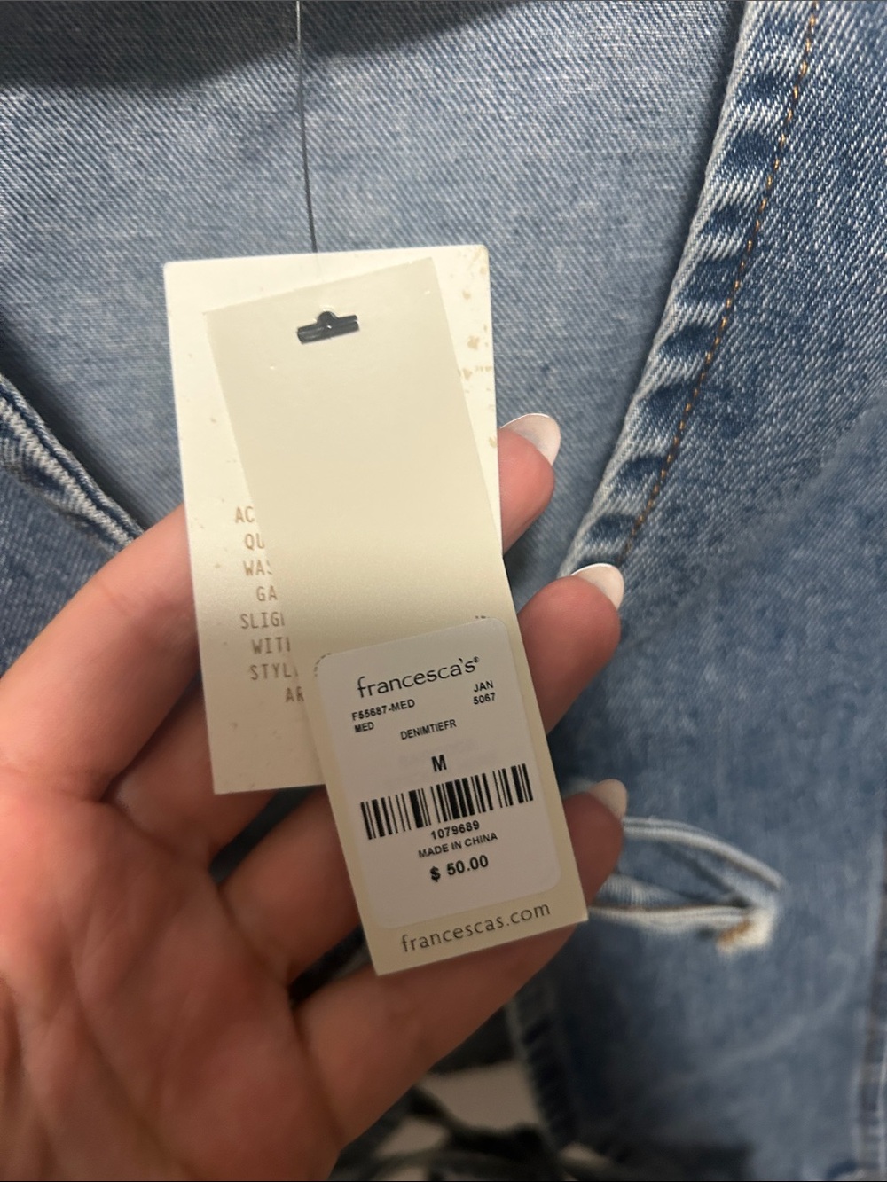 Denim Top - Picture 2 of 5
